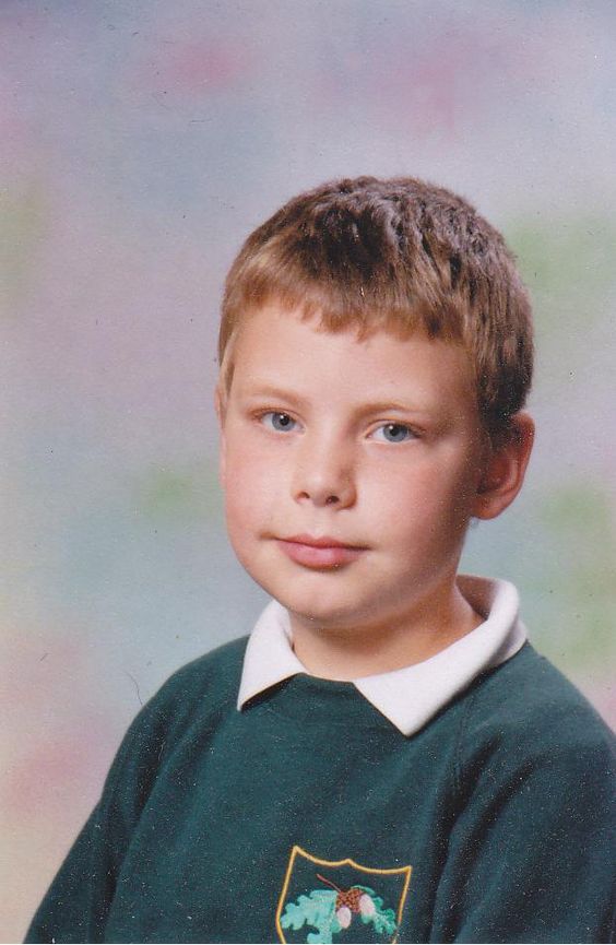 David Beck at 5, a young explorer's gaze.