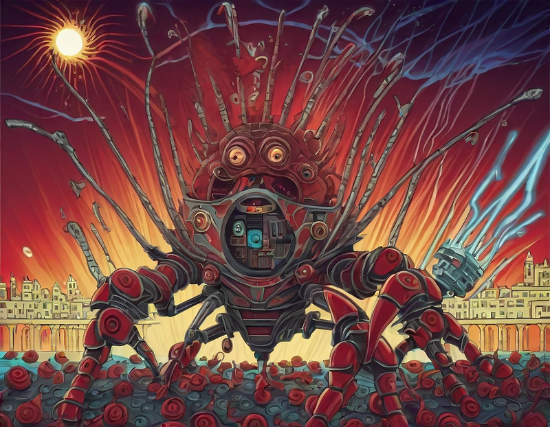 Transcendental AI-inspired artwork