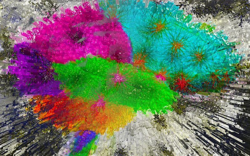 An artwork depicting a brain explosion.